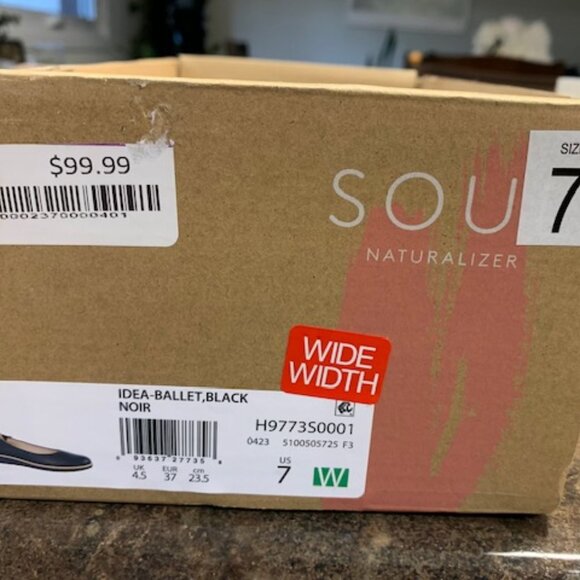 NATURALIZER SOUL BALLET FLAT EUC SIZE 7 WIDE - Picture 5 of 5